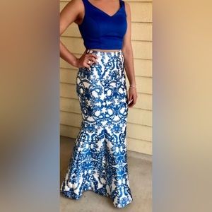 Michelle Size 15 NWOT Two Piece Gown Plus Size Formal